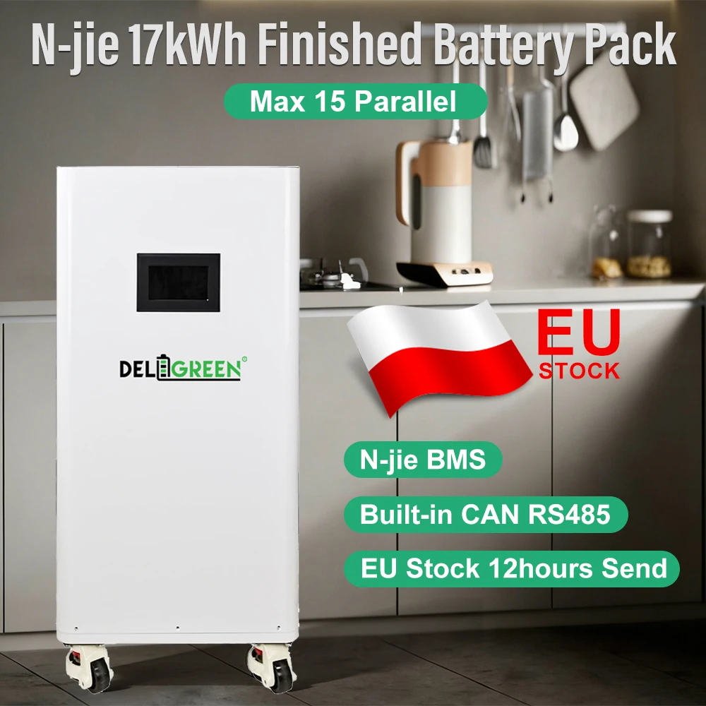 EU Stock 16kWh Lifepo4 Battery Pack Grade A CALB 314AH CAN RS485 Smart BMS 250A DC Breaker Extinguisher Tax Free Finished Pack