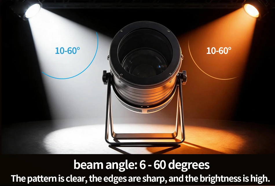 200W COB LED Downlight mit linearem Zoom, warmweißes Licht, 5 bis 60 Grad Zoom, Beleuchtung für Theater, Konferenzräume, Hochzeitshallen – Detail 5