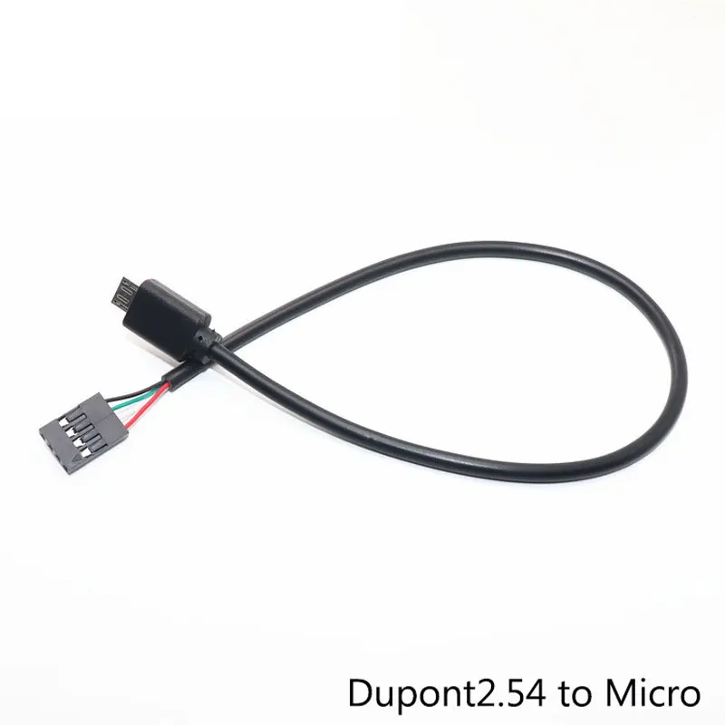 Angitu 30cm Micro Male to Dupont2.54/XH2.54/PH2.0/MX1.25 4Pin Adapter Cable Touch Screen Terminal Test Lead