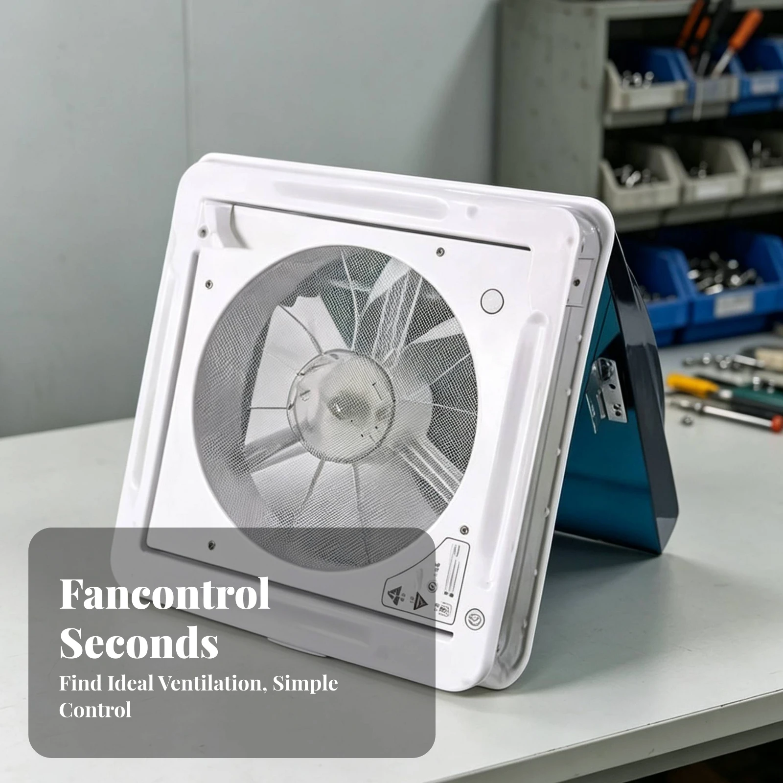 RV Roof Vent Fan Efficient RV Vent Fan Caravan Roof Ventilator Leak-Proof Weatherproof for Travel Trailer, Motorhome Bathroom view 6