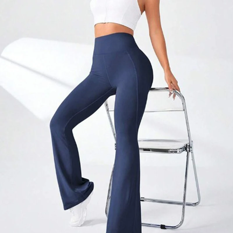 

​​High Waist Butt Lifting Flare Leg Yoga Pants Wide Leg Workout Pants Seamless Running Gym To Street Casual for Women​​