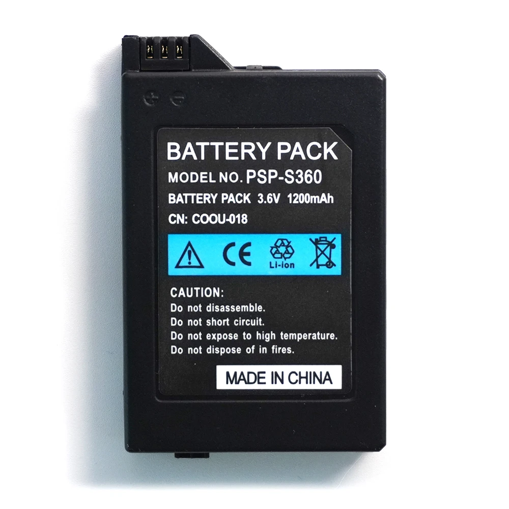 PSP-S360 3.6V 1200mAh Battery PACK For Sony PSP2000 PSP3000 PlayStation Portable Gamepad Batteries