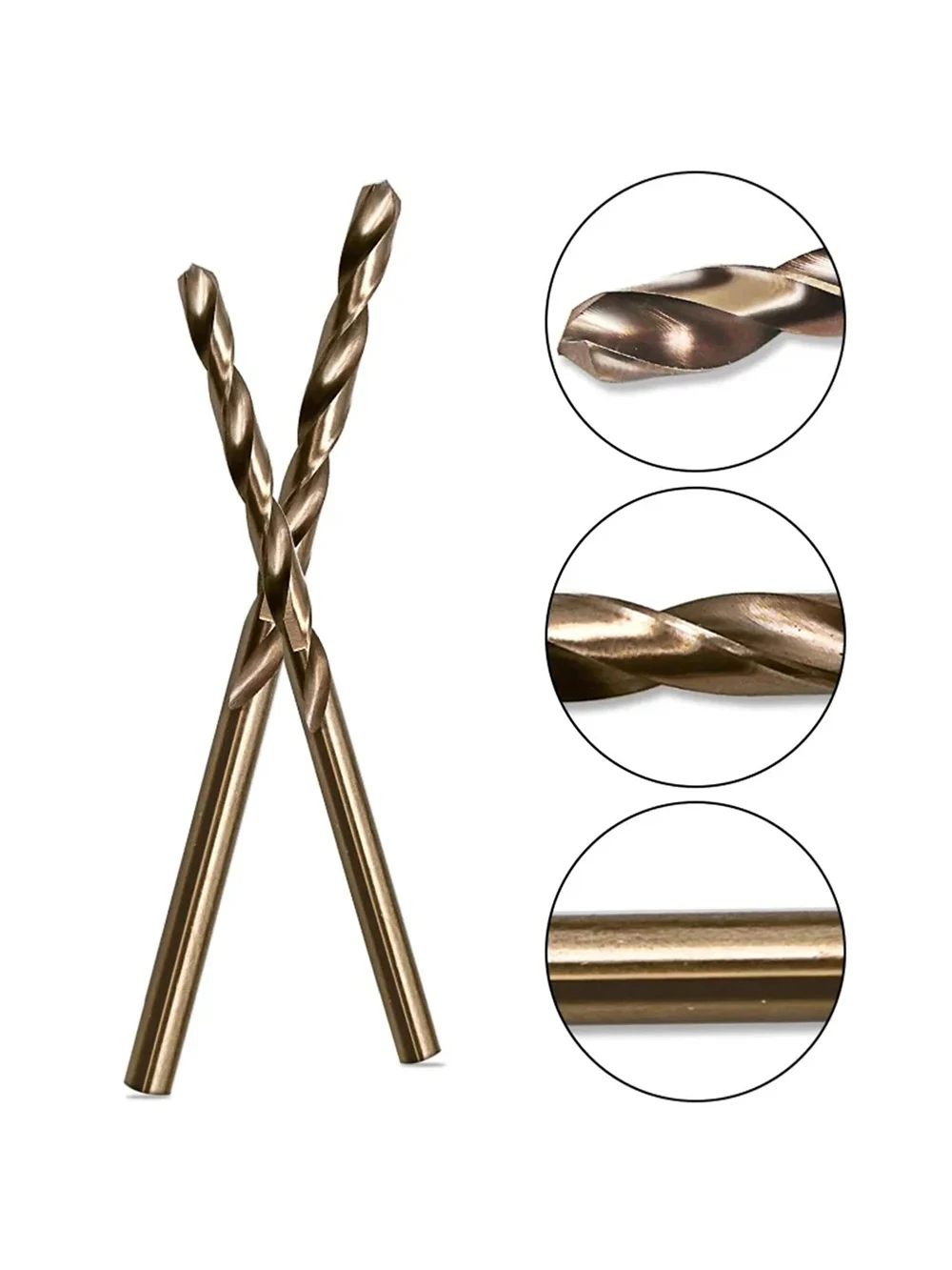 Jeu de forets au Cobalt M35, 10 pièces, foret hélicoïdal 1-3mm-HSS pour le perçage du métal et de l'acier inoxydable, outil électrique pour le travail du bois, tige droite