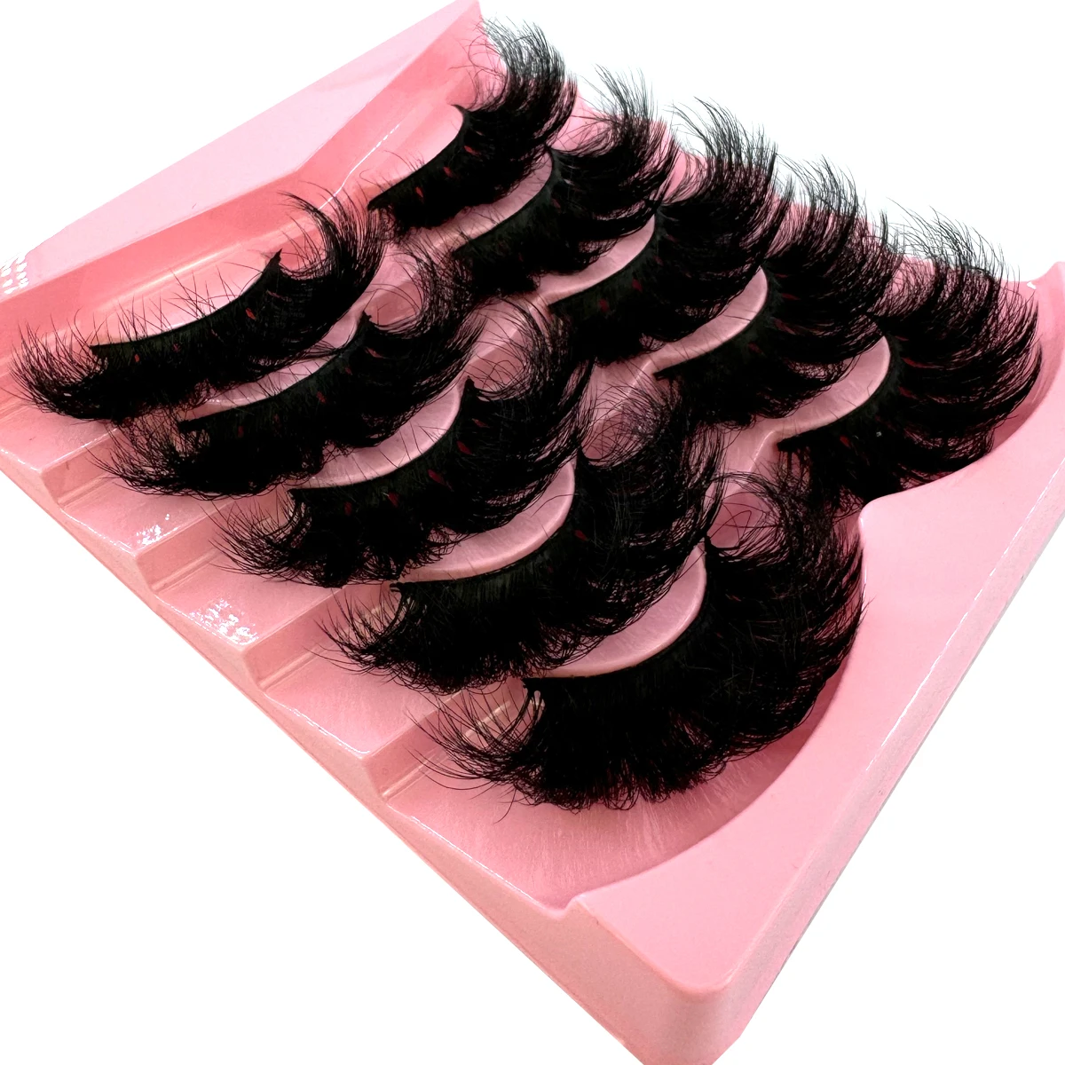 HBZGTLAD Flauschige Lange Wimpern 3D Faux Mink Wimpern Natürliche Falsche Wimpern Dramatische Weiche Volumenwimpern Wimpernverlängerung Make-up – Detail 6