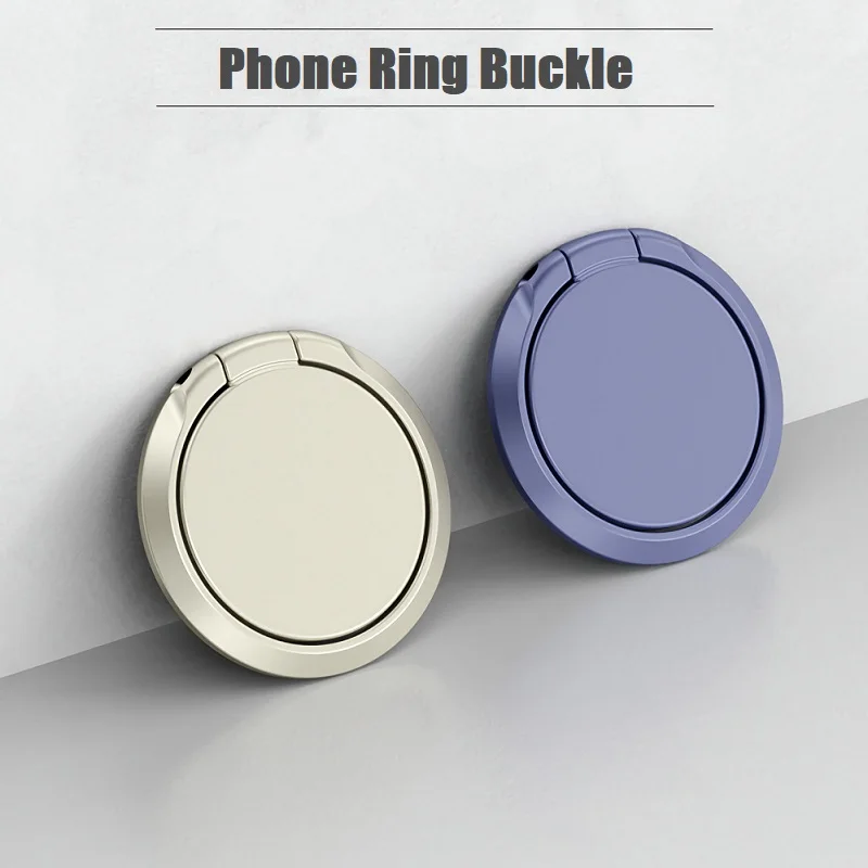 360 Degree Ultra-Thin Finger Ring Magnetic Car Bracket Holder Grip Base For iPhone Samsung Colorful Smartphone Phone Desk Stand