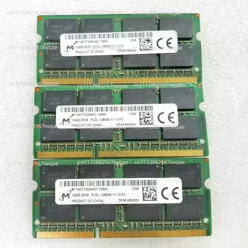 A+Micron RAMS DDR3 16GB 1600MHz Laptop Memory DDR3 16GB 2RX8 PC3L-12800S-11-13 SODIMM 1.35V