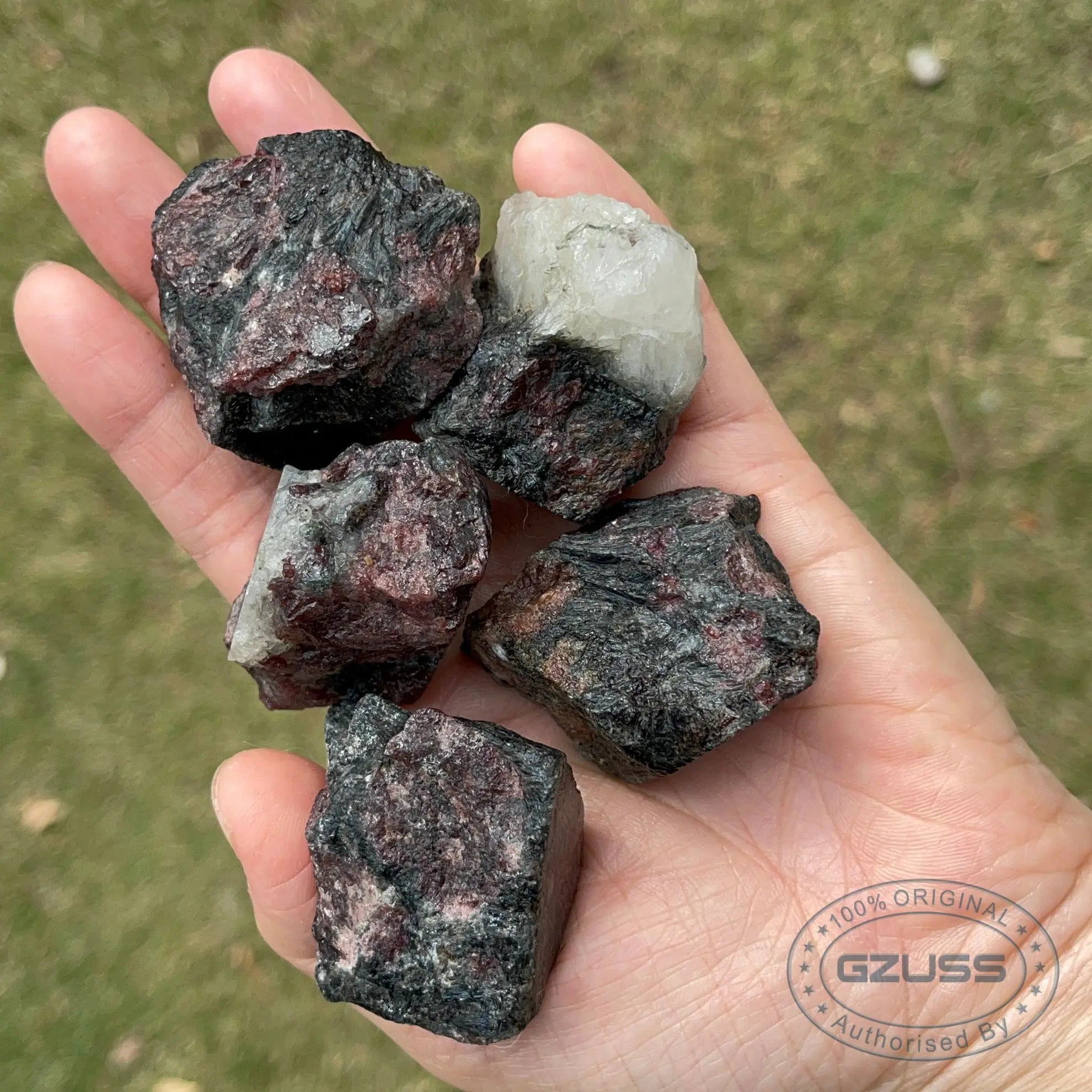 Raw Plum Bossom Garnet Chunks Stone Raw Garnet Crystal