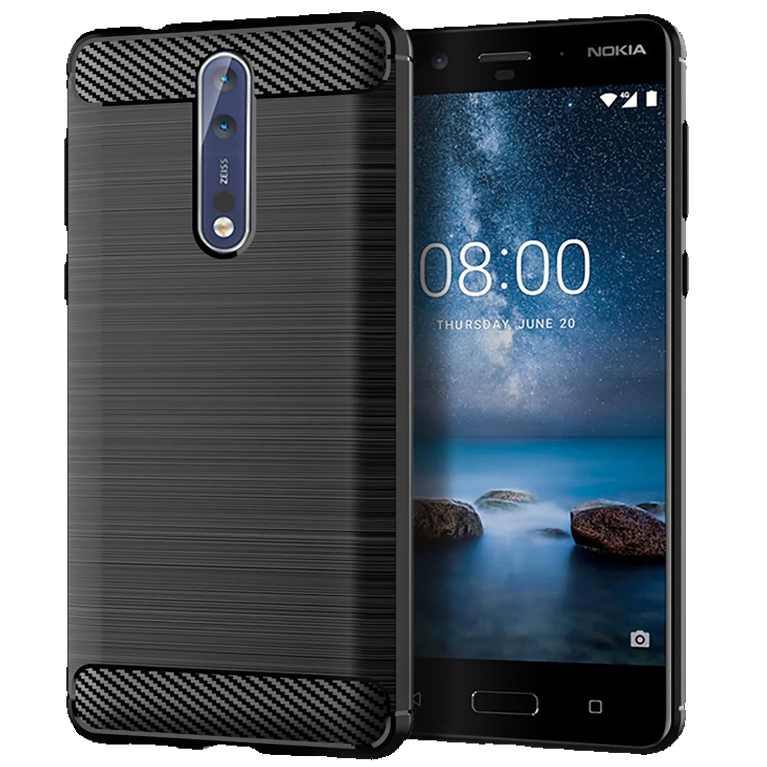 Carbon Fiber Case For Nokia 8 8.1 8.3 Shockproof Mobile Shell For Nokia 8V 5G UW Nokia8 Anti-fall Soft Phone Cover