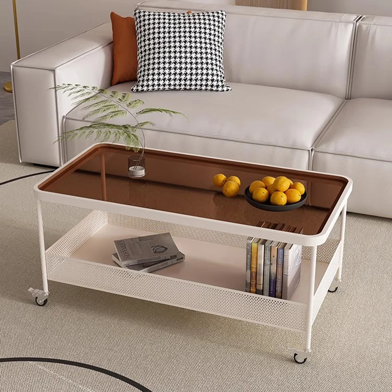 

glamour rectangle coffee table storage aesthetic minimalist tea table center living room mesas de centro para sala furniture