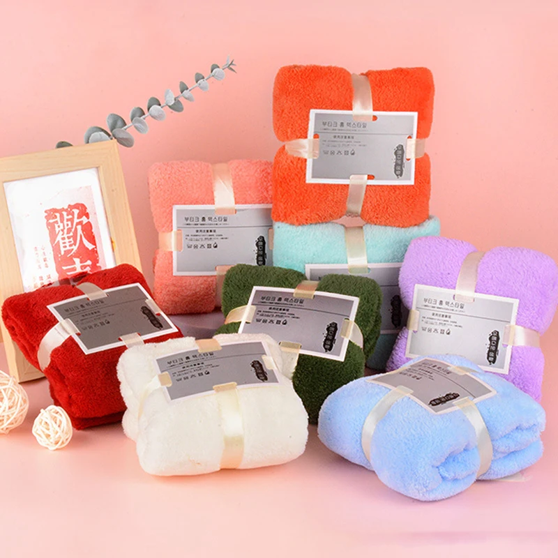 

Набор банных полотенец из супермягкого кораллового флиса (1/5 шт.) для отелей и спа, быстросохнущий