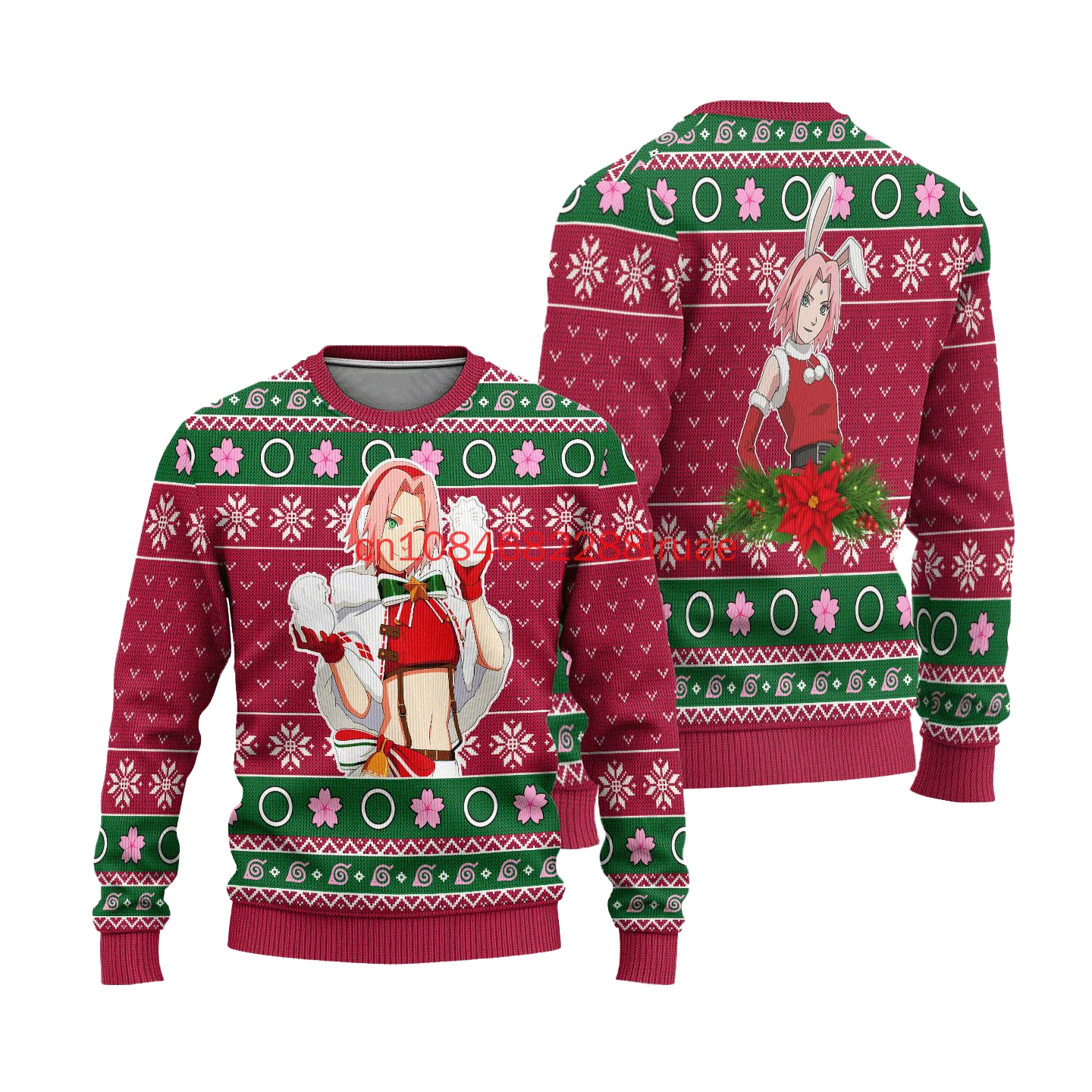 Autumn/Winter New Naruto Anime Kids Ugly Christmas Sweater3D Printed Cosplay Men's and Women's Ugly Sweater