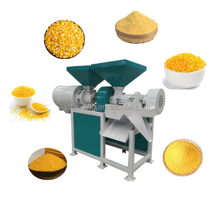 Professional Electric Corn Grinding Mill Machine Maize Grit Grinder Maker Flour Maize Milling Machine Corn Grits Milling Machine