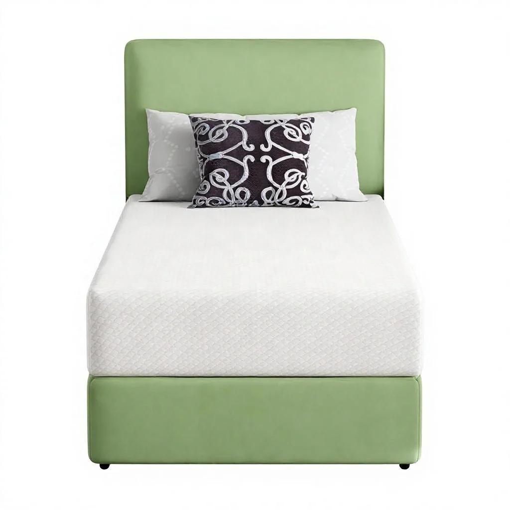 @#Twin Mattress  Medium Firm Gel Memory Foam  White  Bed Box  CertiPUR-US Certified  Pressure Relief Cooling