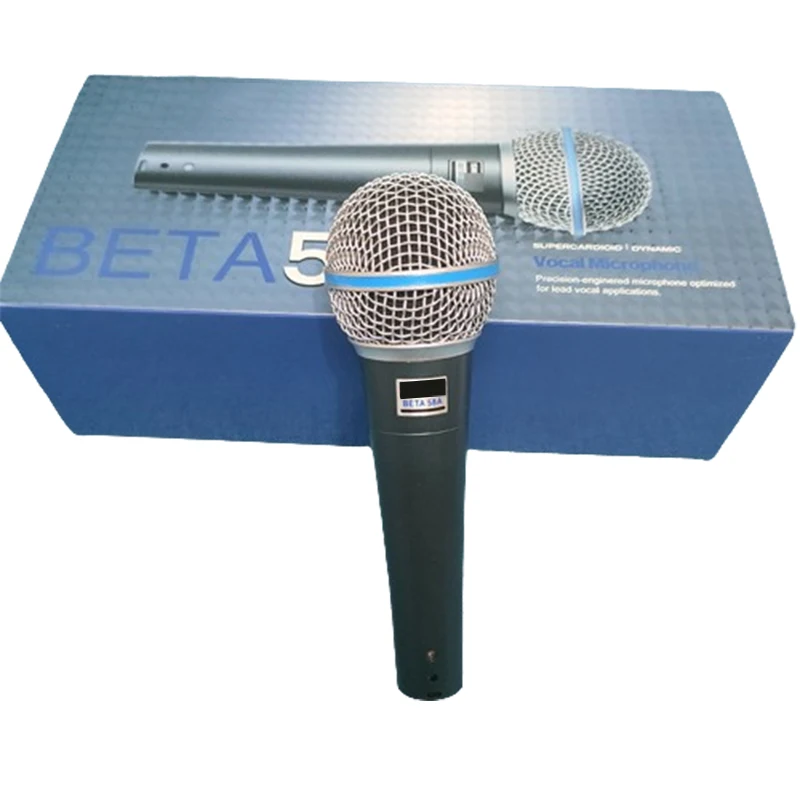 BETA 58A micrófono dinámico supercardioide para cantar en escenario, micrófono profesional con cable para Karaoke, BBOX, grabación Vocal