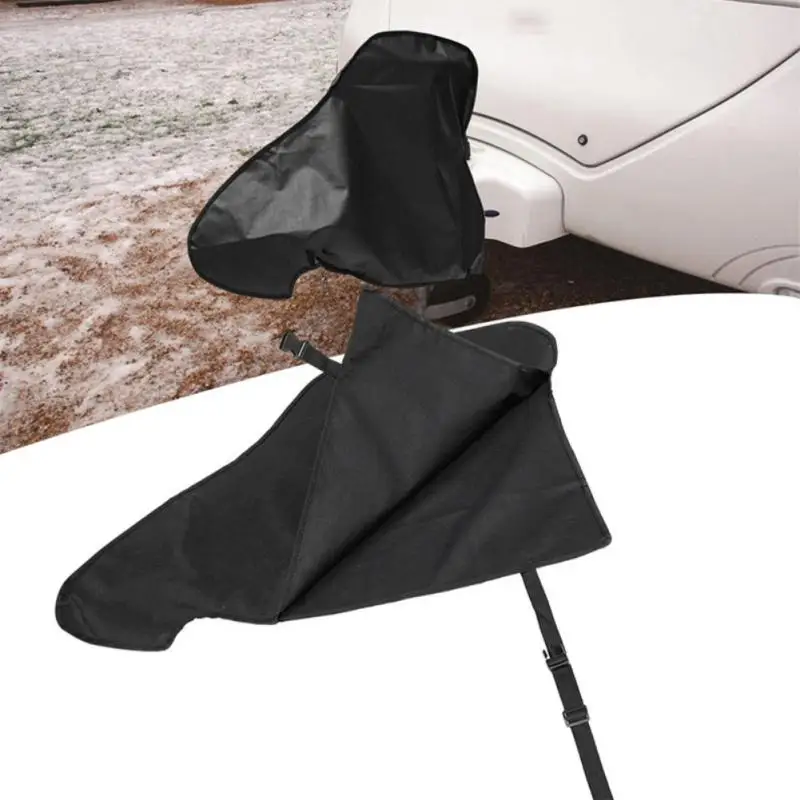 Towing Hitch Cover Waterproof RV Trailer Hook Connector Cover Black Anti UV Car Accessories Snow Rain Dust Protector