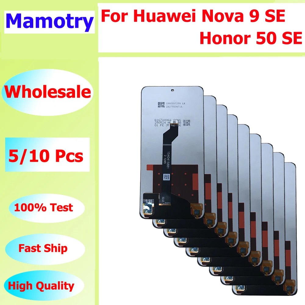Wholesale 5/10 pieces/Lot For Huawei Nova 9 SE Screen Touch Lcd Display Assembly For Honor 50 SE