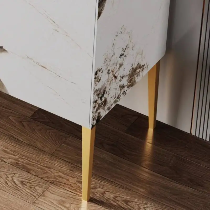 خزائن غرفة المعيشة الذهبية المقاومة للغبار، خزائن غرفة المعيشة الحديثة الفرنسية العالية، أثاث المنزل الحديث