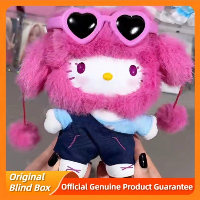 New Genuine Hellokitty Sanrio Pop Star Series Blind Box Trendy Toys Kawai Vinyl Plush Bag Pendant Collect Dolls Mystery Box Gift