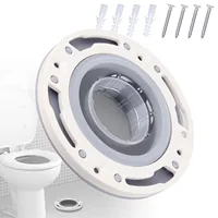 Brida de inodoro de silicona y ABS, Kit de reparación de brida de inodoro Universal gris, repuesto para tubería de residuos especial de 4 pulgadas, 5 pulgadas y 3 pulgadas