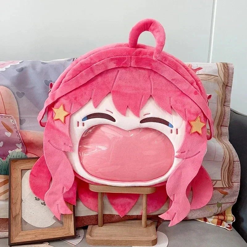Anime Nakano Itsuki Cosplay Borsa in peluche Bocca grande Laugh Face Trasparente Itabag Lolita Zaino per ragazze Borsa a tracolla per feste