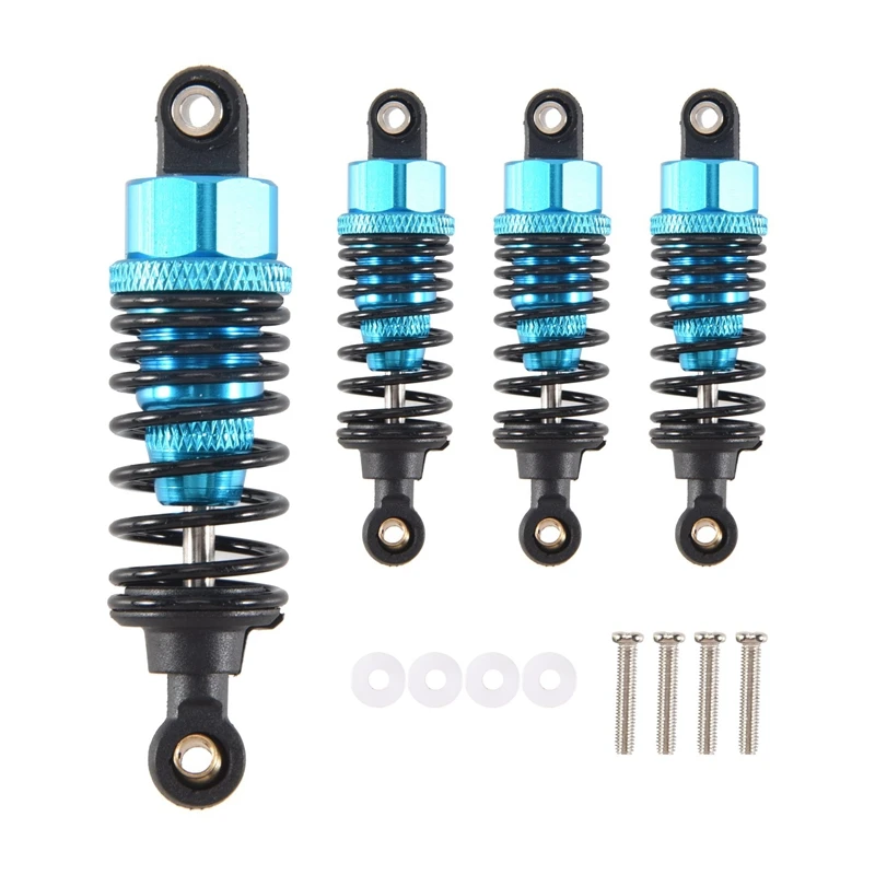 4Pcs Aluminum Alloy Shock Absorbers Damper Set For Tamiya TT-01 TT01 TT-02 TT02 1/10 RC Car Upgrade Parts