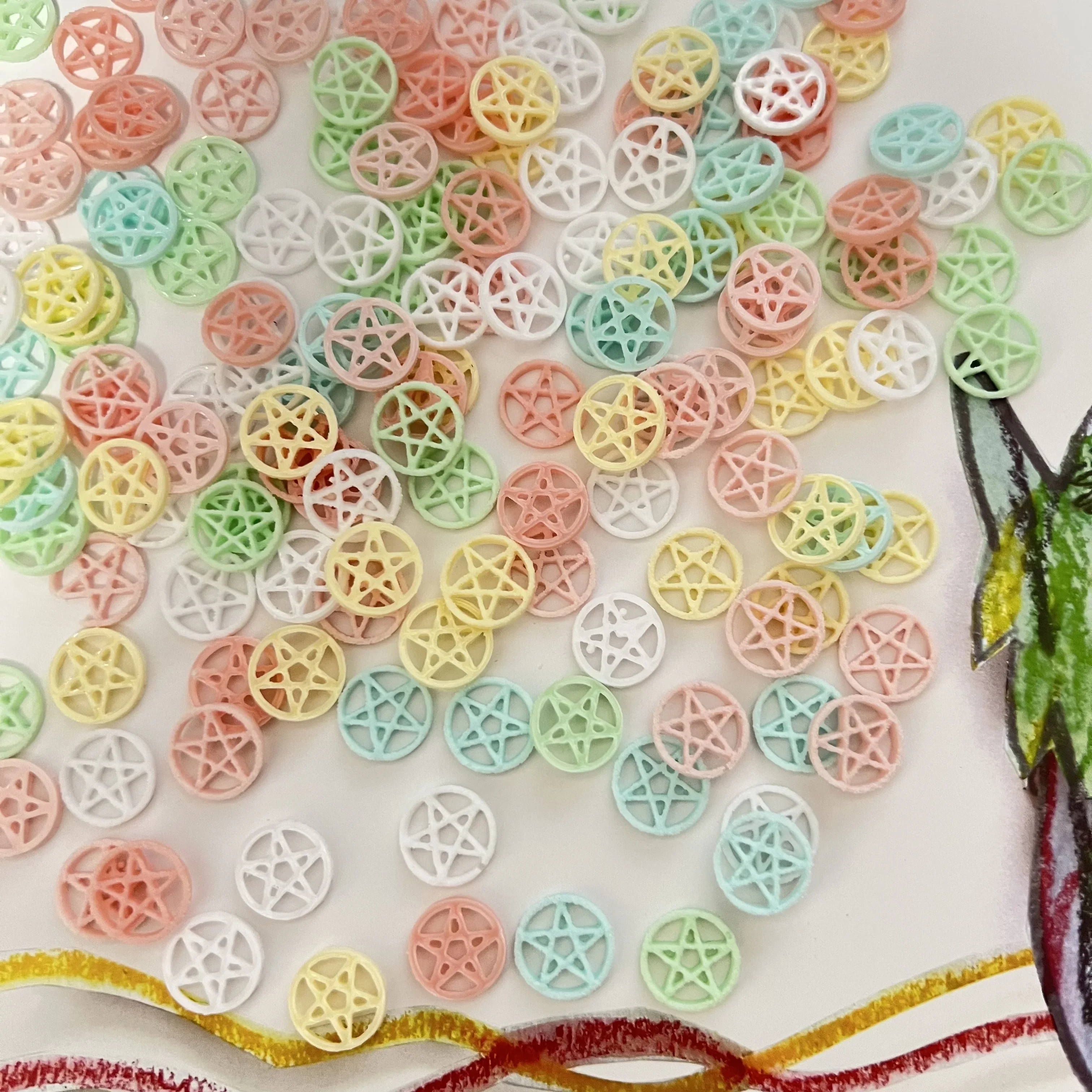 13mm Sugar Magic Circle Resin Charms Mini DIY Fillers for Earrings Cheerleading Fan Scrapbook Guka Card Slime Cream Glue Crafts
