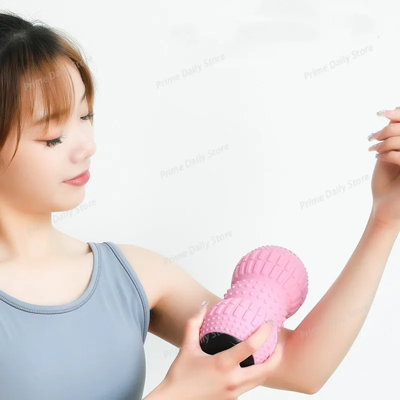Vibrating Peanut Massage Ball, Deep‑Tissue Point Therapy Roller for Myofascial Release and Muscle Recovery