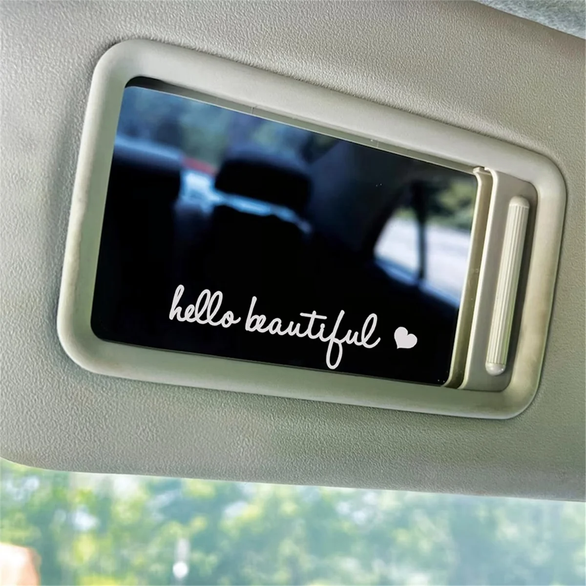 10 шт. наклейка на зеркало заднего вида, для окон автомобиля, зеркал, ноутбуков, белая_BSH