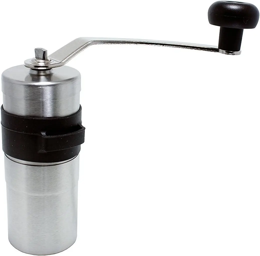 

Mini Stainless Steel Coffee Grinder with Ceramic Burrs, 20g Capacity