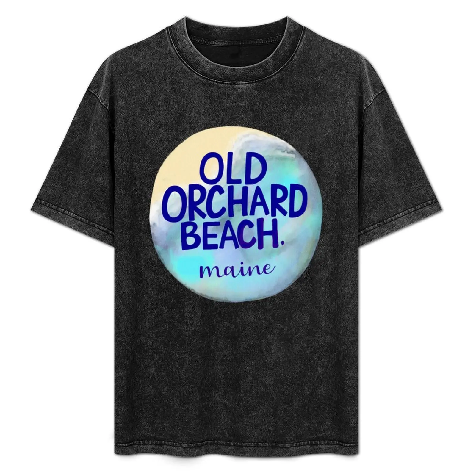 

Watercolor Old Orchard Beach, Maine T-Shirt Water Resistant Casual T-Shirt