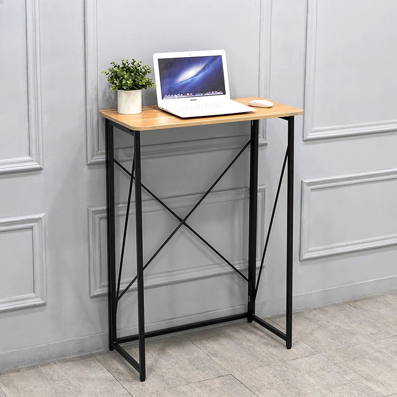 Simple Folding Table Standing Table Desk Standing Work Table Computer Portable Home Writing for Notebook Furniture