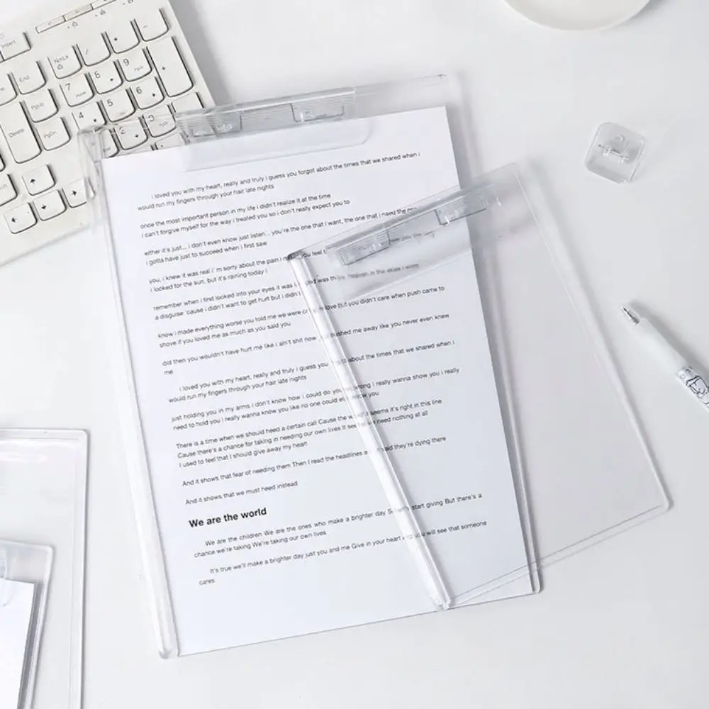 

Портативный с градуированной шкалой, буфер обмена, прочный прозрачный органайзер для бумаги A4/A5, акриловый буфер обмена для заметок, студенты