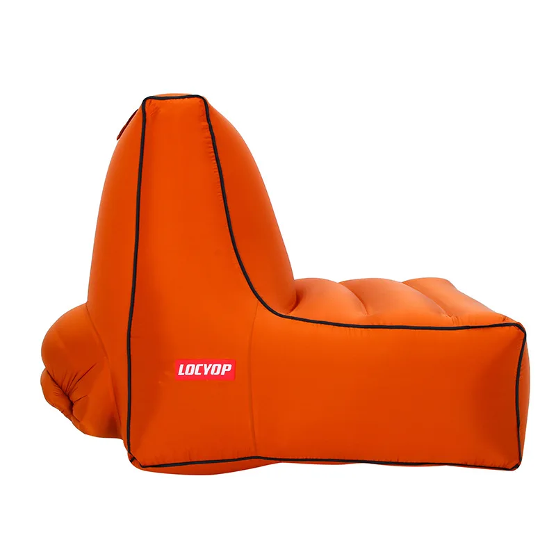 Sofá inflable de fondo cuadrado para exteriores, sillón de aire para playa, Camping, muebles de viaje, silla plegable sin herramientas, asiento de