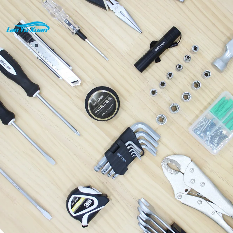 Yingtong maintenance set manual tool combination complete toolbox wholesale Tool household hardware