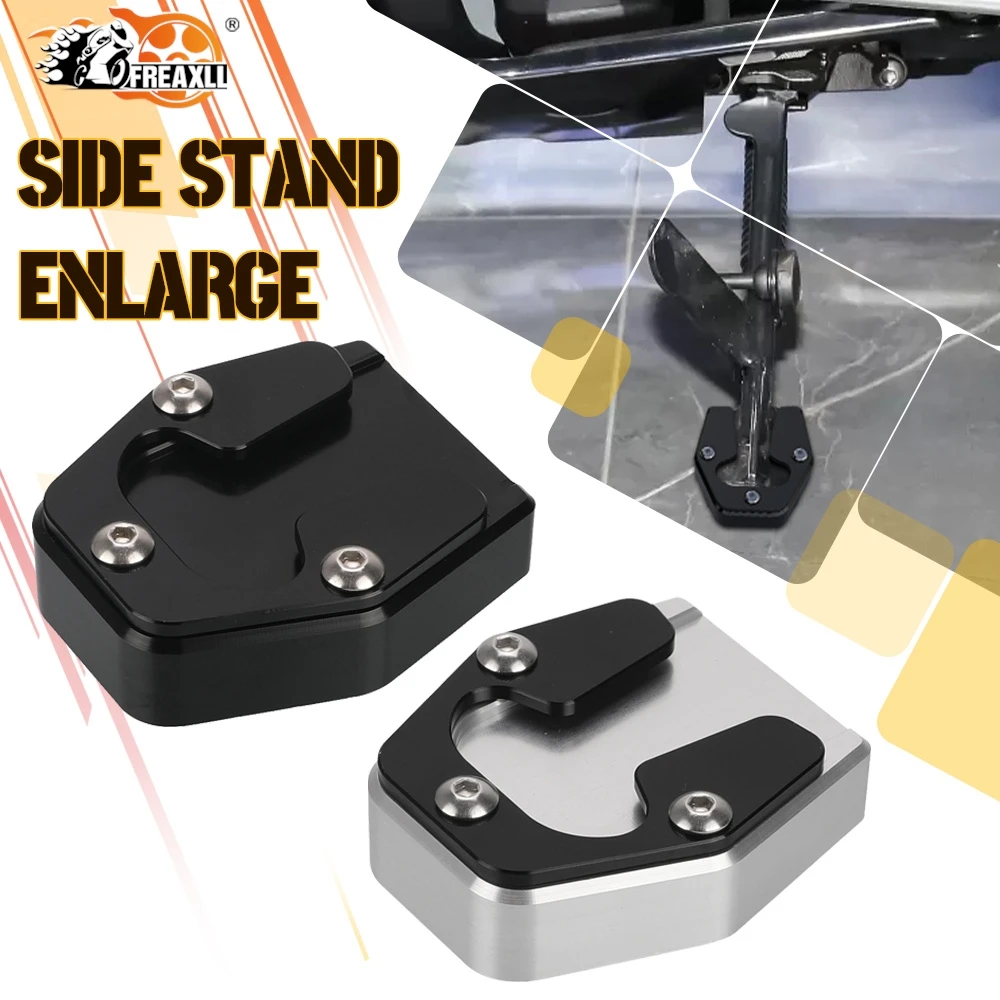 Motorcycle For Sportster S RH1250 1250S 2021-2025 Side Kickstand Extension Plate Kick Stand Enlarger Foot Pads Support 2023 2024
