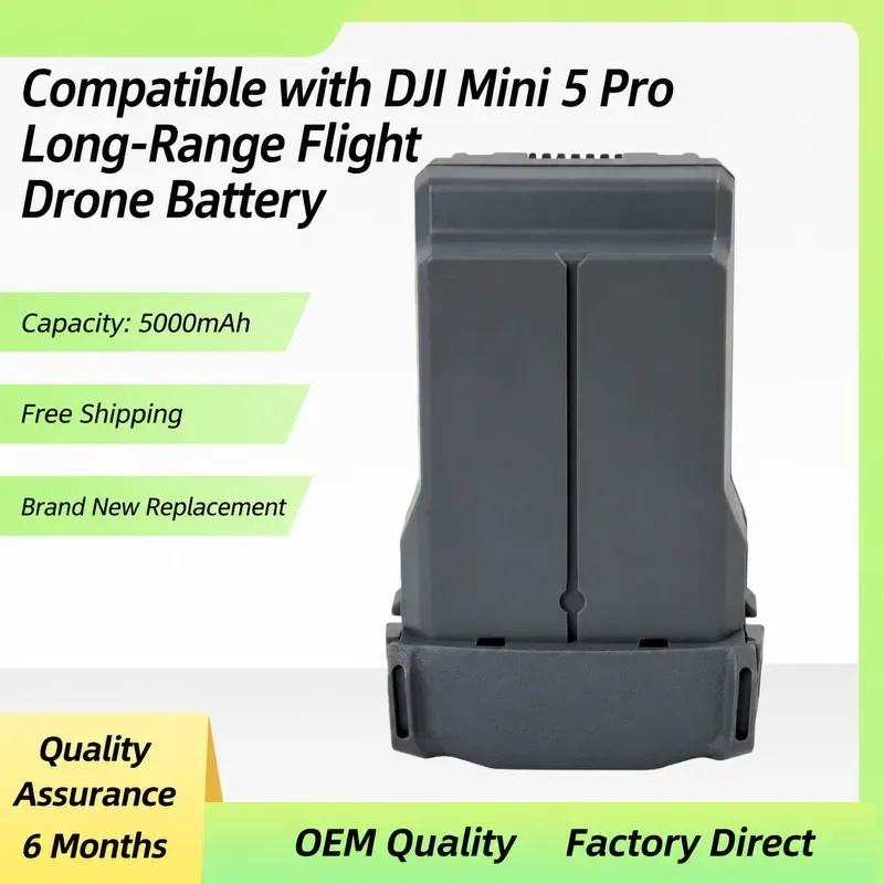 for DJI Mini 5 Pro Long Life Battery 5000mAh New Compatible with Sub Factory Battery Accessories