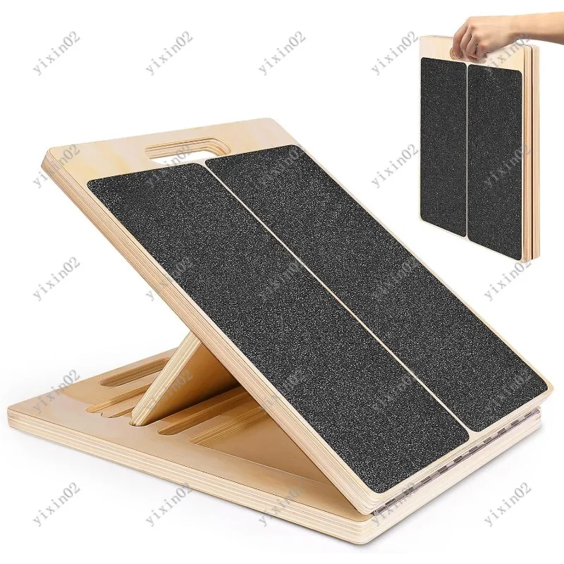 

Home Gym Wooden Stretch Balance Plate Adjustable Calf Leg Relief Slant Stretching Pedal