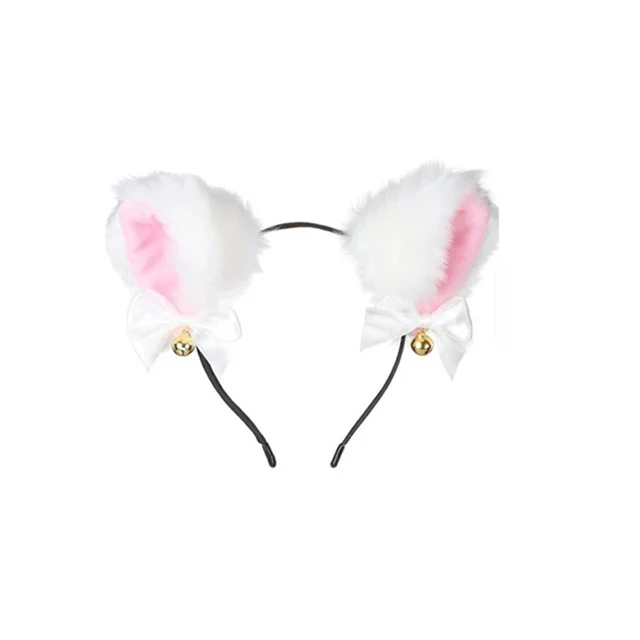 4pcs Lovely Cat Ear Hairband Claw guanti ragazze Anime Cosplay Costume peluche Cat Fur Ear Stocking Night Party Club fasce