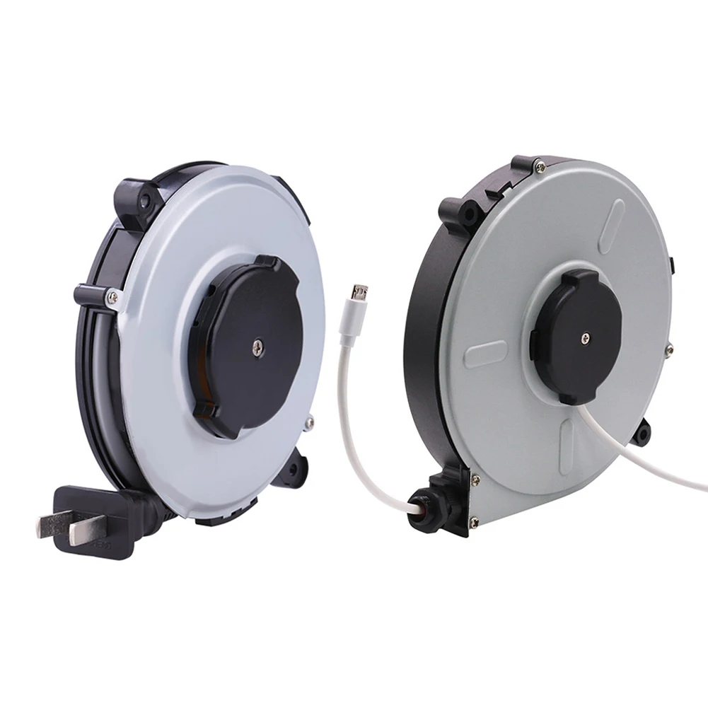 

Auto-retractable Cable 220V Camping Cable Outdoor Power Supply Wear-resistant Material Convenient Camping Accessory