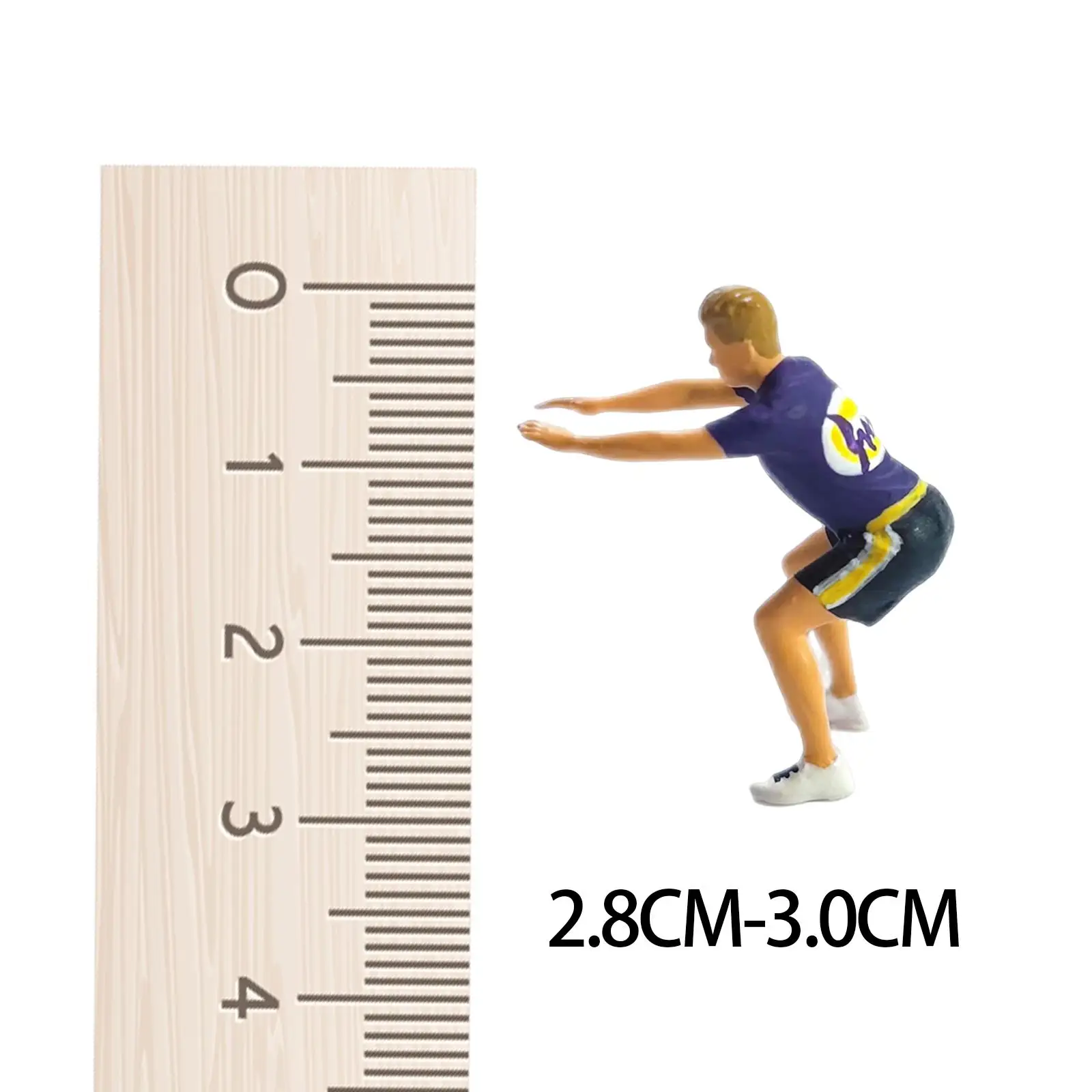 Figure 1:64 Figura fitness in scala 1/64 per il layout della casa delle bambole Diorama