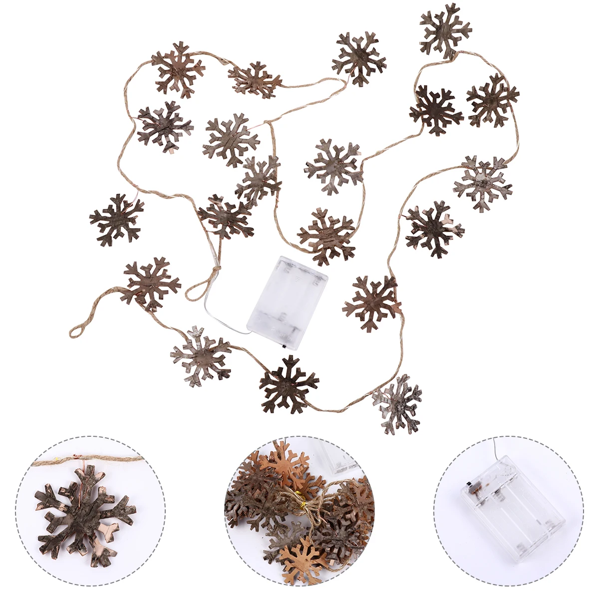 

Snowflake String Lights 8M 25Ft 20Leds Decorative Party Home Holiday Lamp Operated Led Scene Layout Party Decoration