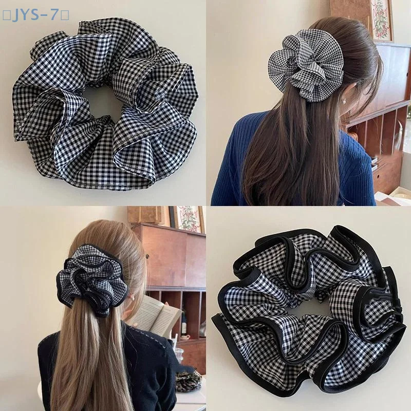 【JYS-7】 Scrunchies per capelli in pizzo scozzese postale per ragazze da donna Porta coda di cavallo Elastici per capelli Corda elastica per capelli Accessori per capelli