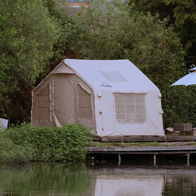 

8.0 Air Tent-Beige Family Tent Camping Quick Delivery Portable Luxury Durable Inflatable Outdoor Folding Portable Tent