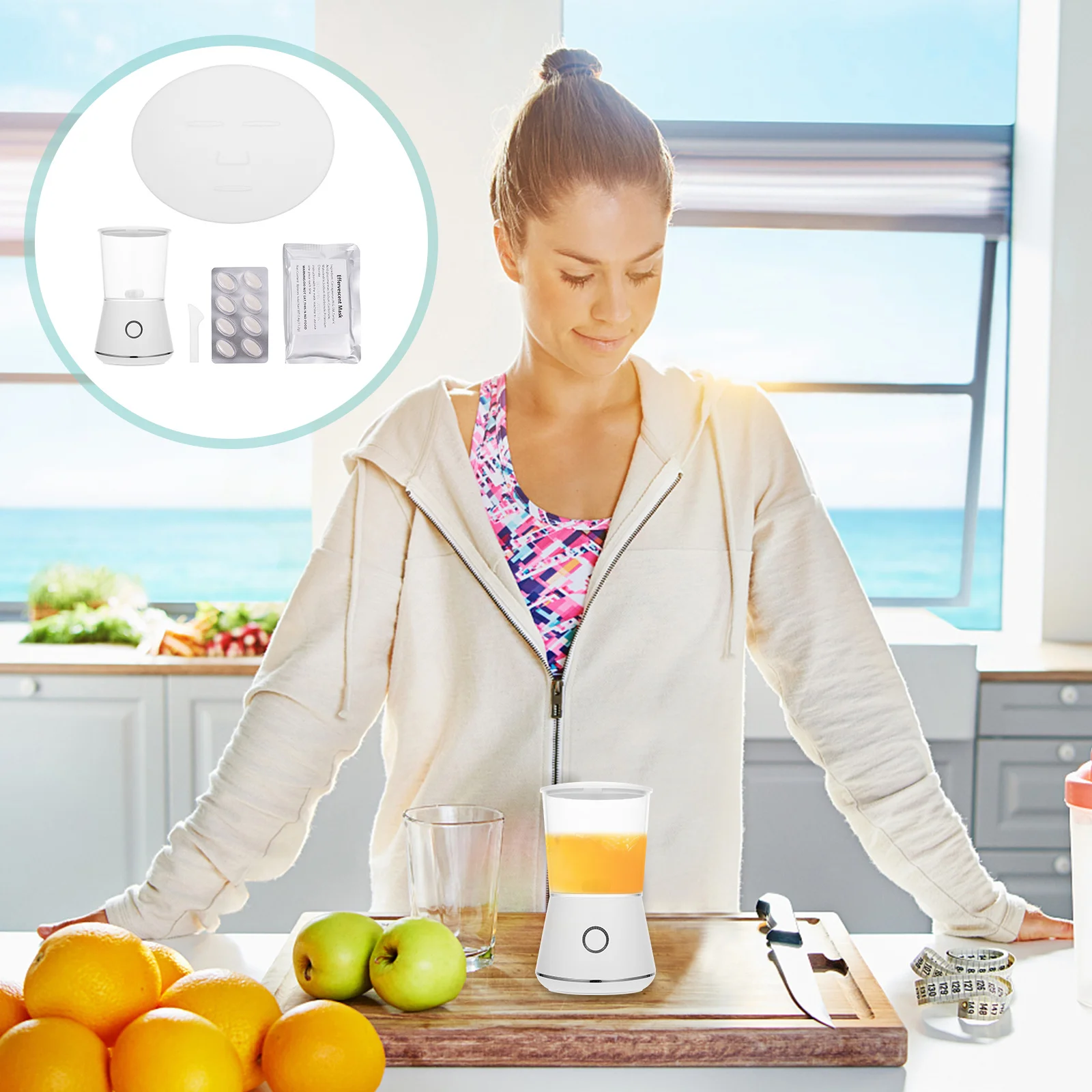 ชุดทำมาส์กผัก 1 ชุด เครื่องทำมาส์กหน้า DIY อุปกรณ์ทำมาส์กสำหรับใช้ในบ้าน เครื่องมือดูแลผิวสำหรับผู้หญิง อุปกรณ์ทำมาส์ก