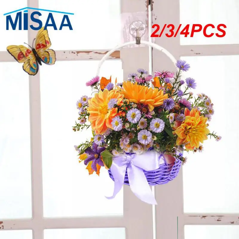 2/3/4PCS A Gift Basket Feels Comfortable Environmentally Friendly Handwork Hand-woven Rattan Flower Basket Late-model