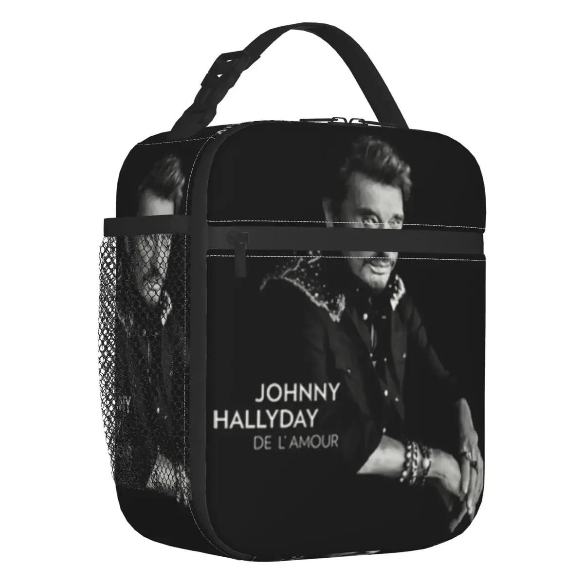 

Hallyday Thermal Insulated Lunch Bags France Mucisian Resuable Lunch Tote for Outdoor Camping Travel Storage Food Box