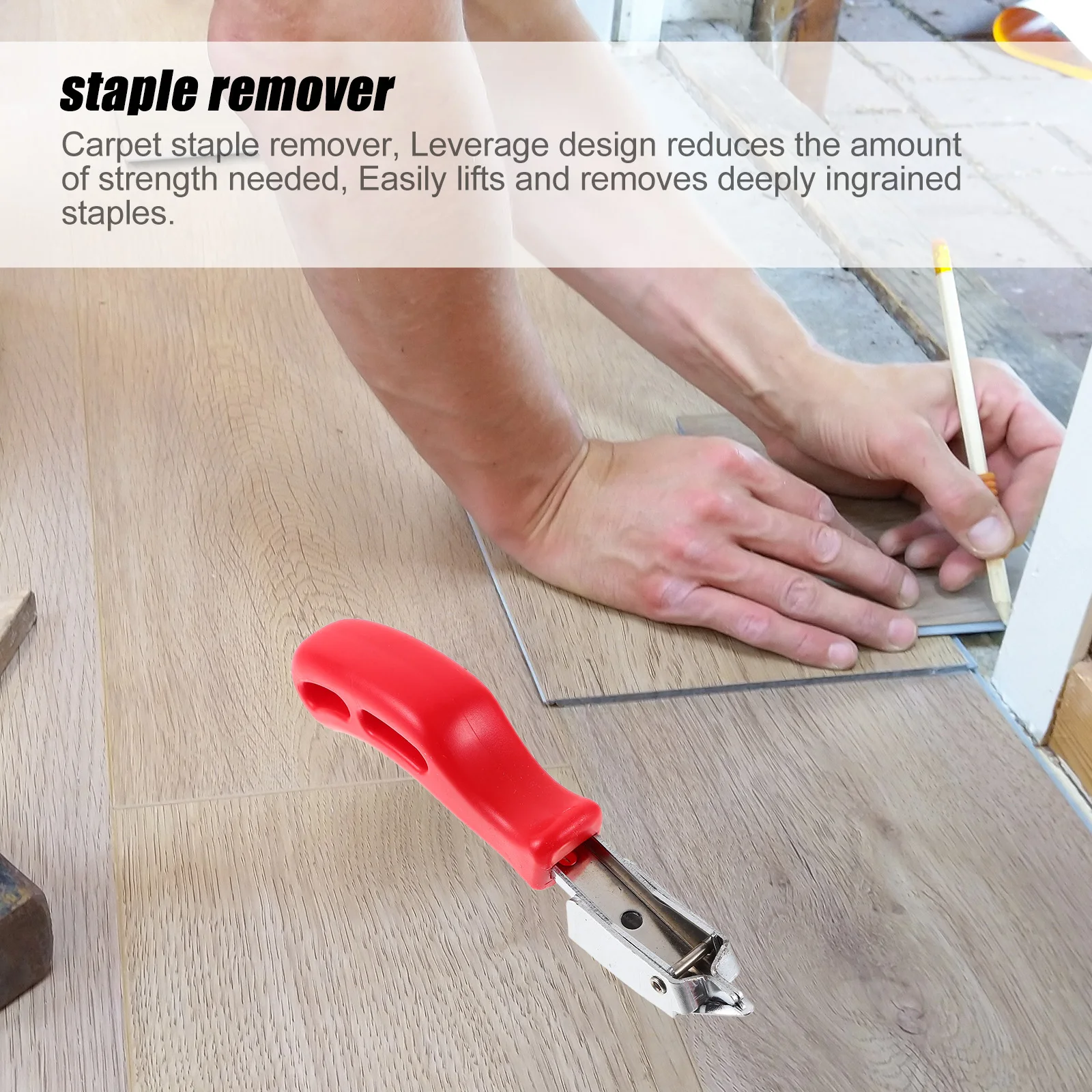 

2pcs Manual Nail Gun Puller Heavy Duty Staple Remover Tool Aluminum Ergonomic Carpets Furniture Picture Frames Upholstery