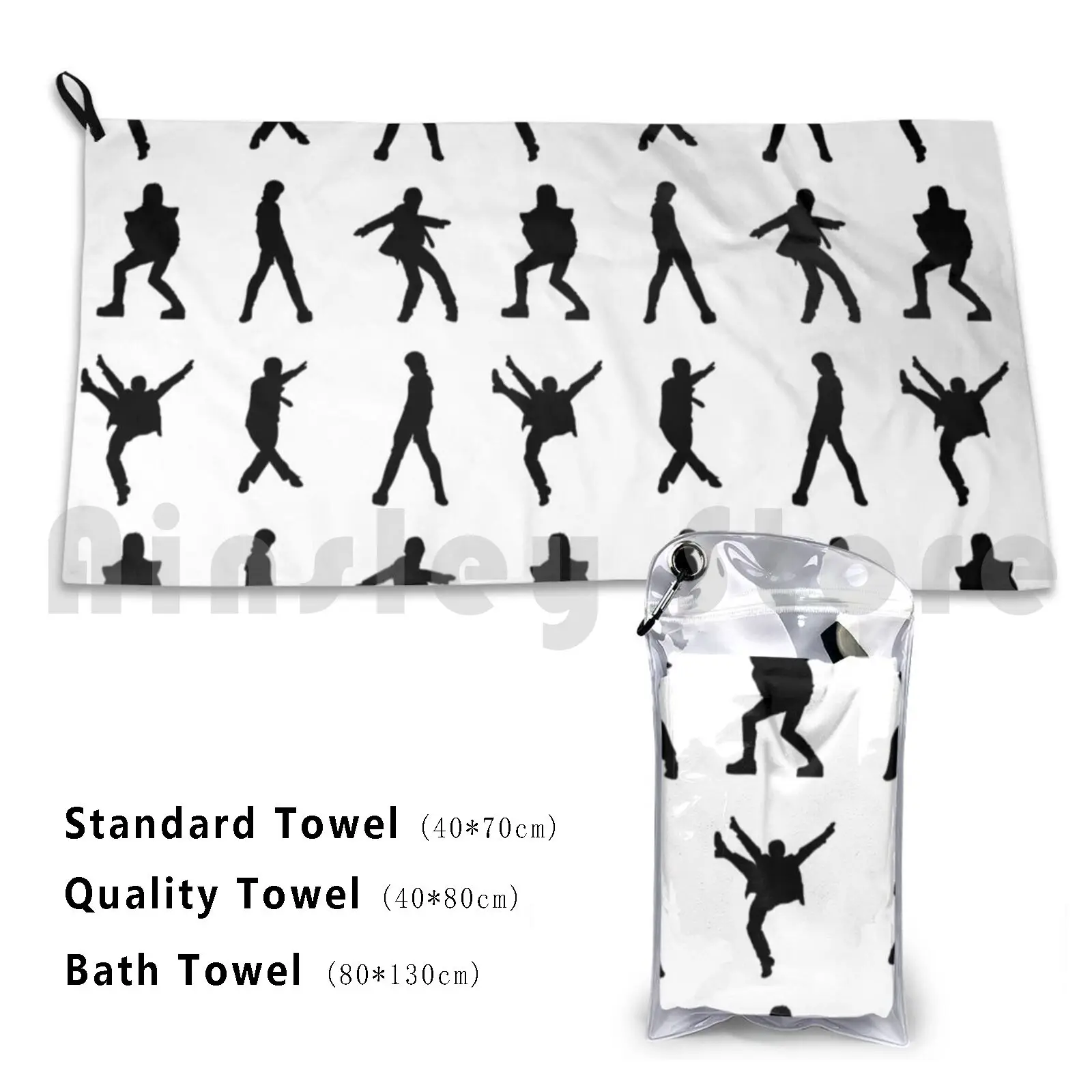 Stage Dancing Moves Beach Towel Quick Dry Quality Towel Stage Moves Party Shape