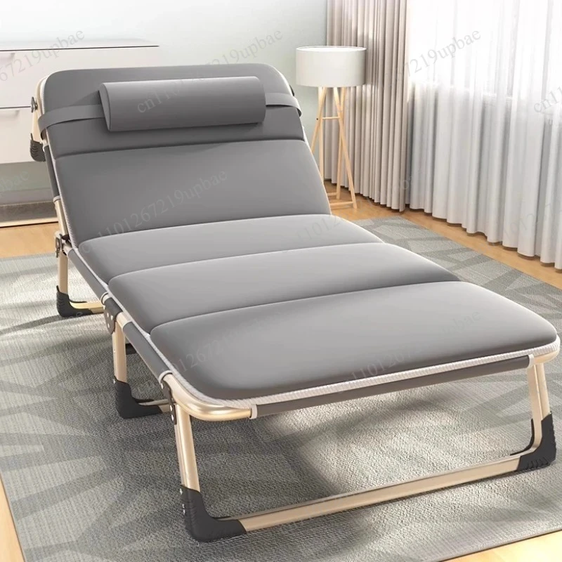 Foldable Portable Noiseless Recliner Adjustable Military Bedframe Office Nap Daybed Camping Cot