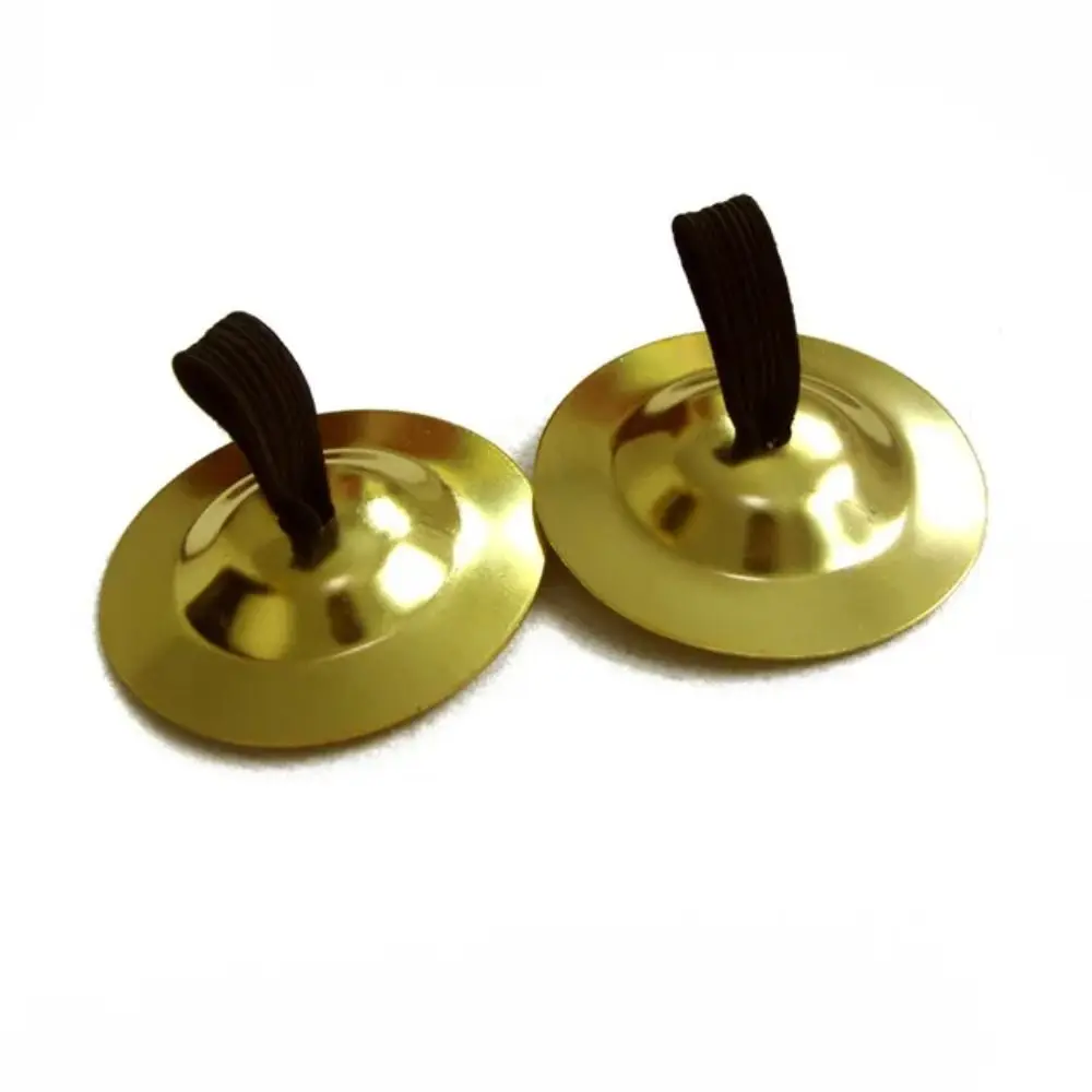 2pcs High Quality Copper Finger Cymbals Dance Accessories Musical Instrument Small Finger Cymbals Belly Dancing Mini Cymbals